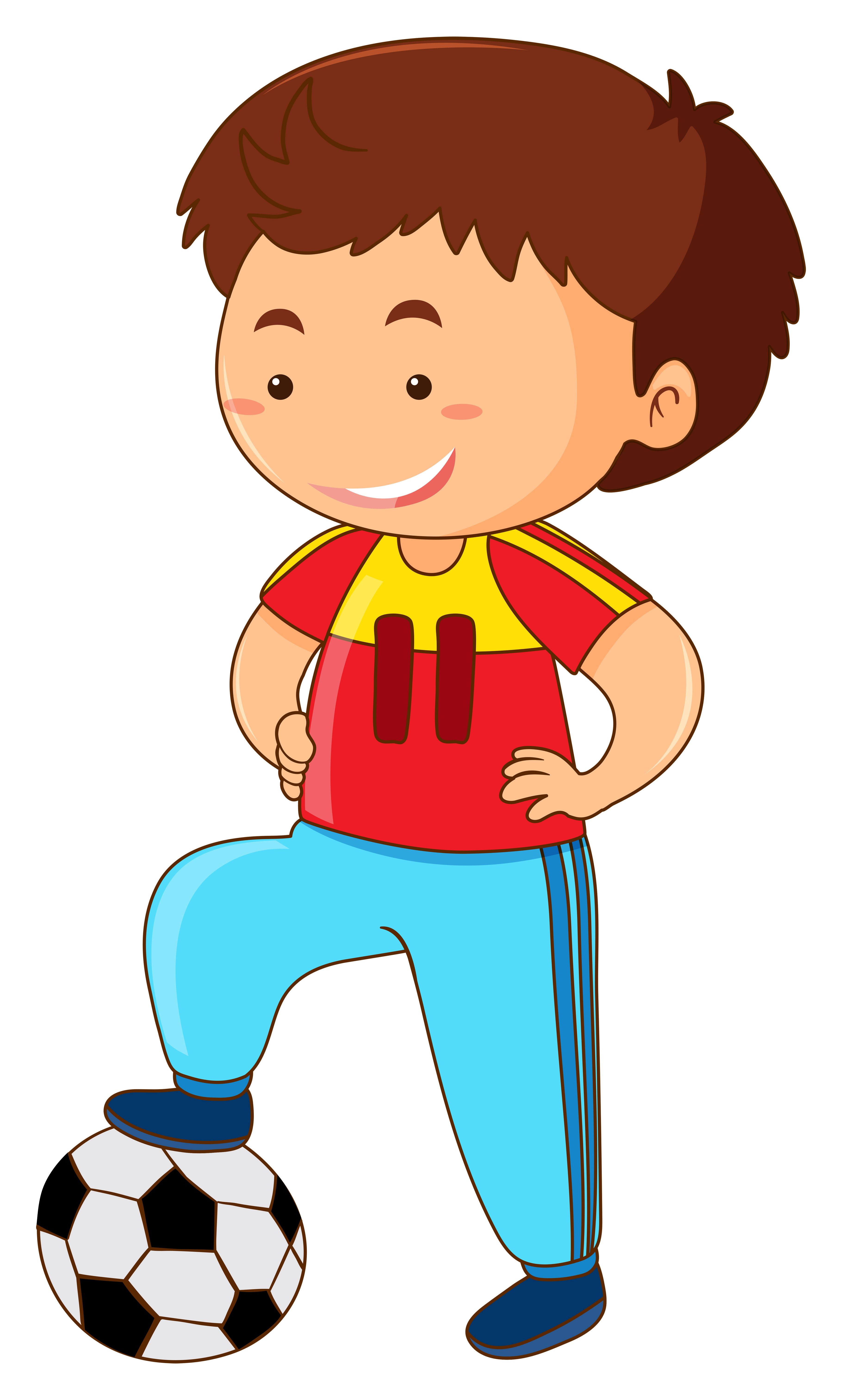 Download Boy and soccer ball - Download Free Vectors, Clipart Graphics & Vector Art