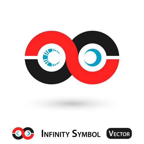 Infinity symbol design vector