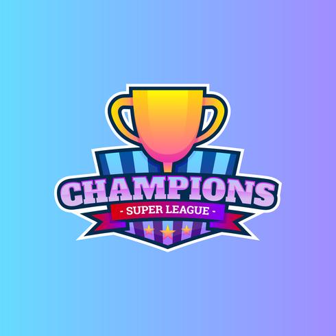 Logo de la liga de campeones vector