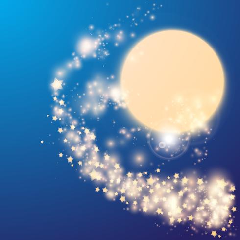 Abstract stars background vector
