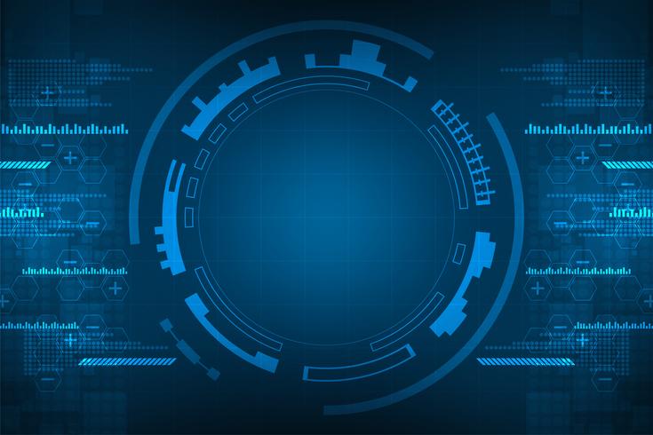 Resumen de vectores de fondo muestra la innovación de la tecnología y los conceptos de la tecnología.