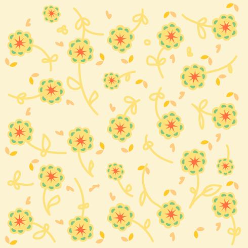 Cute Flower Pattern	 vector