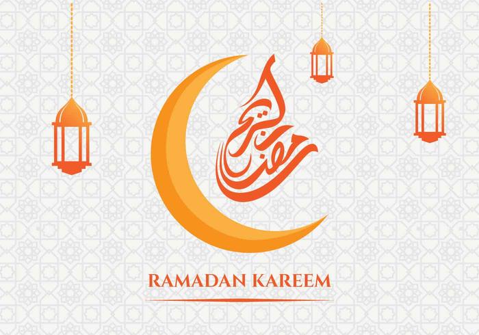 Ramadan Kareem Greeting Card Background vector