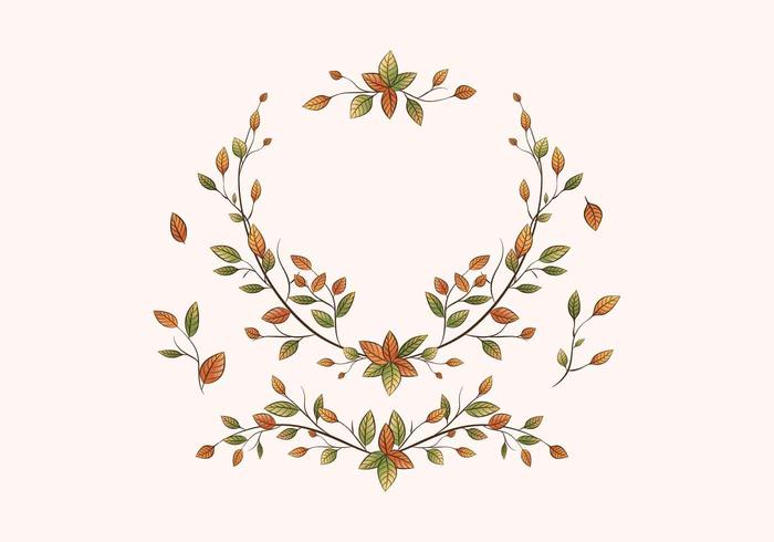 Floral Badge Collection vector