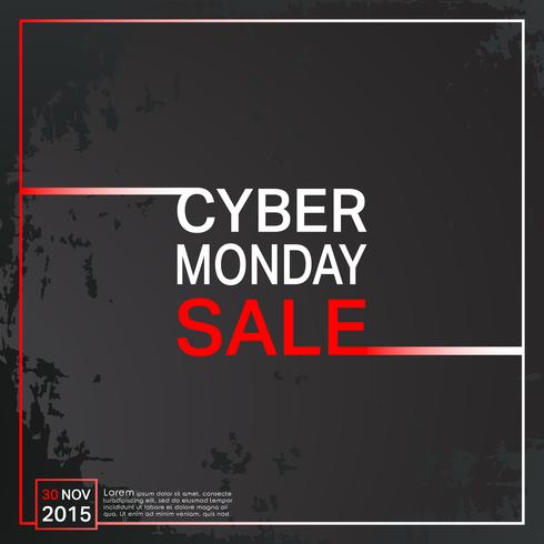 Cyber monday sale vector