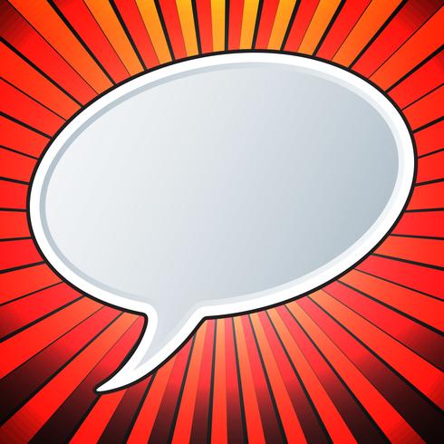 Empty speech bubble vector