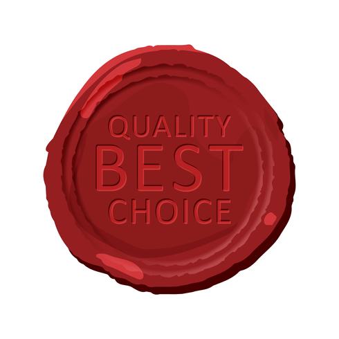 Wax stamp template vector