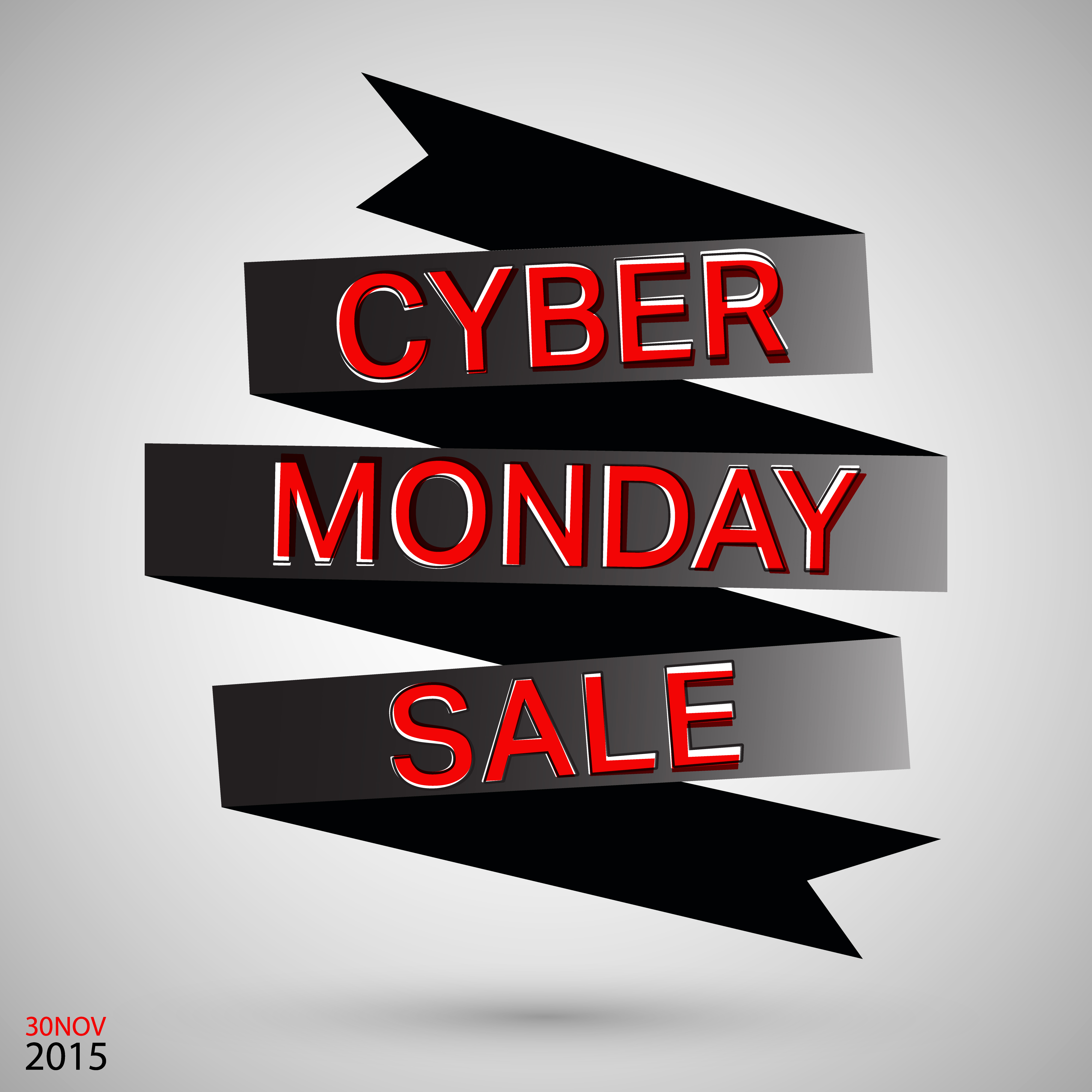 Cyber monday ribbon 560400 Vector Art at Vecteezy