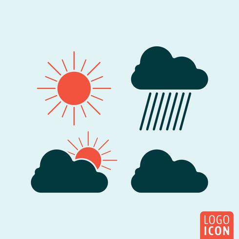 Weather icon isolated vector