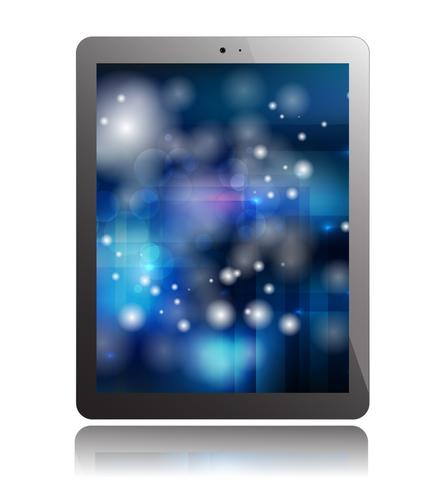 Tablet pad template vector