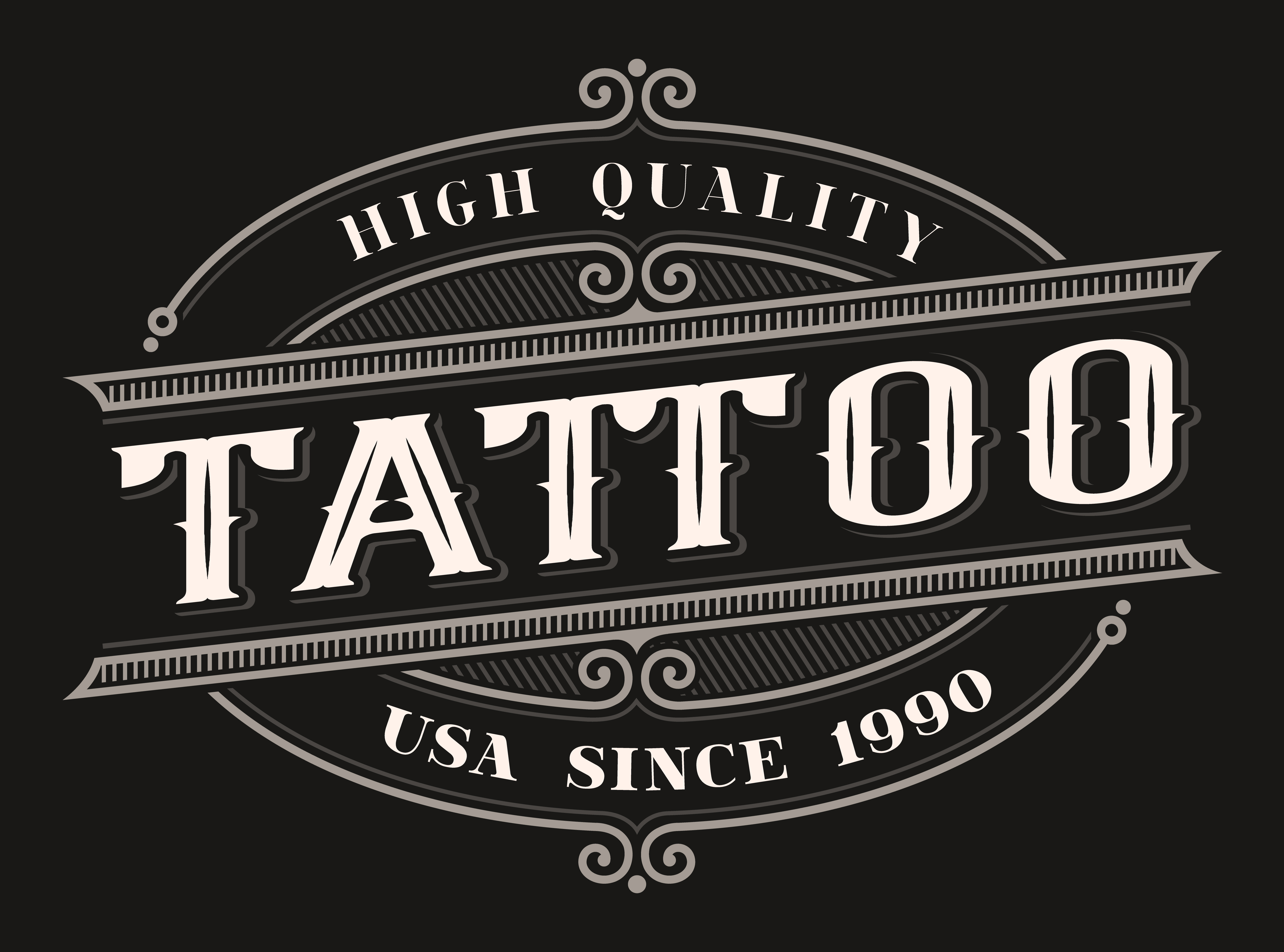 Download Vintage logo for the tattoo studio - Download Free Vectors, Clipart Graphics & Vector Art