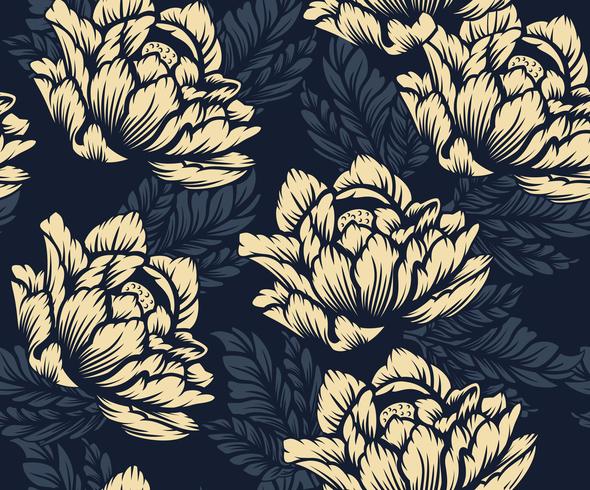 Seamless floral pattern vector