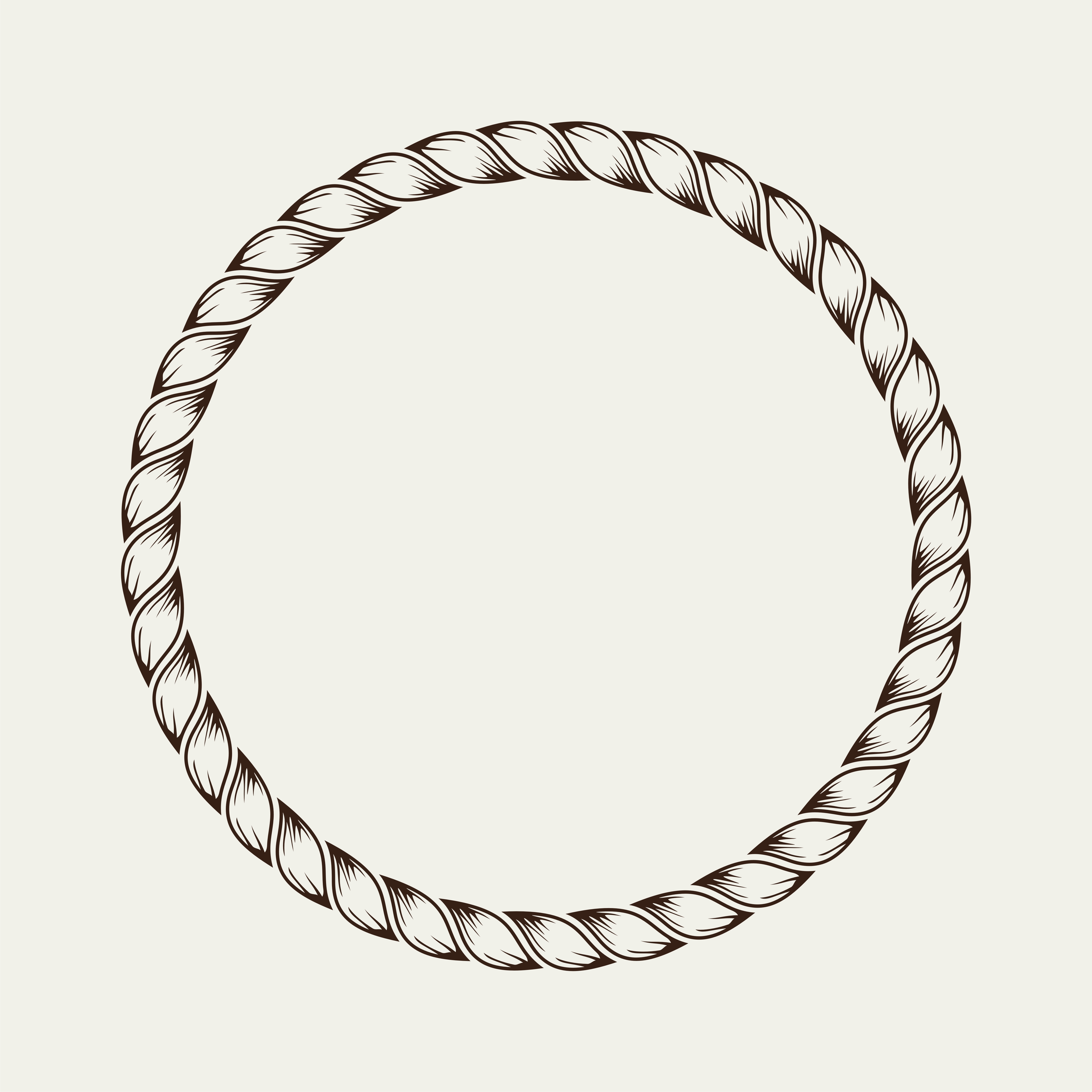 Rope Circle Border Svg