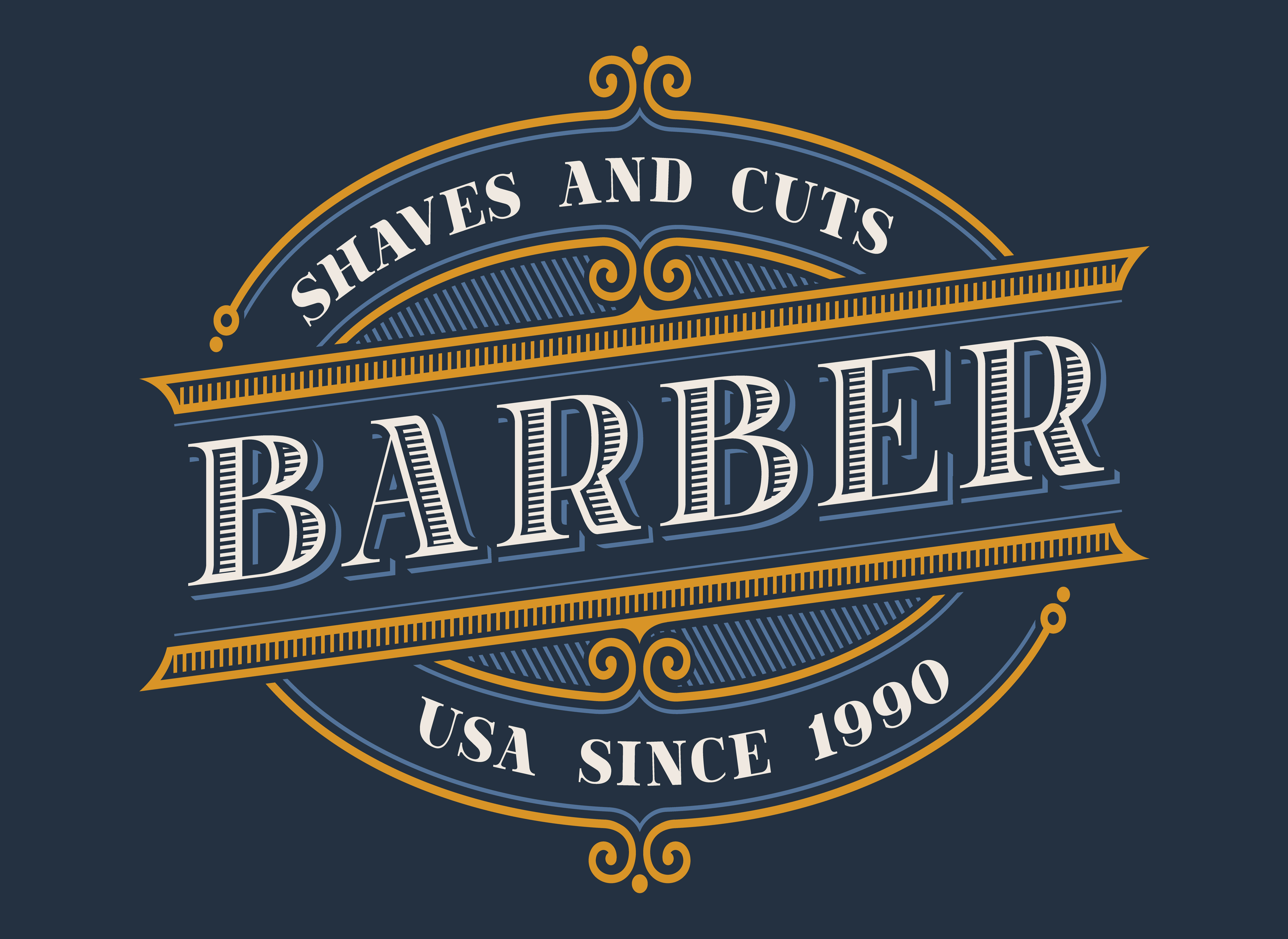 Vintage Barbershop Logo Design 560694 Vector Art At Vecteezy