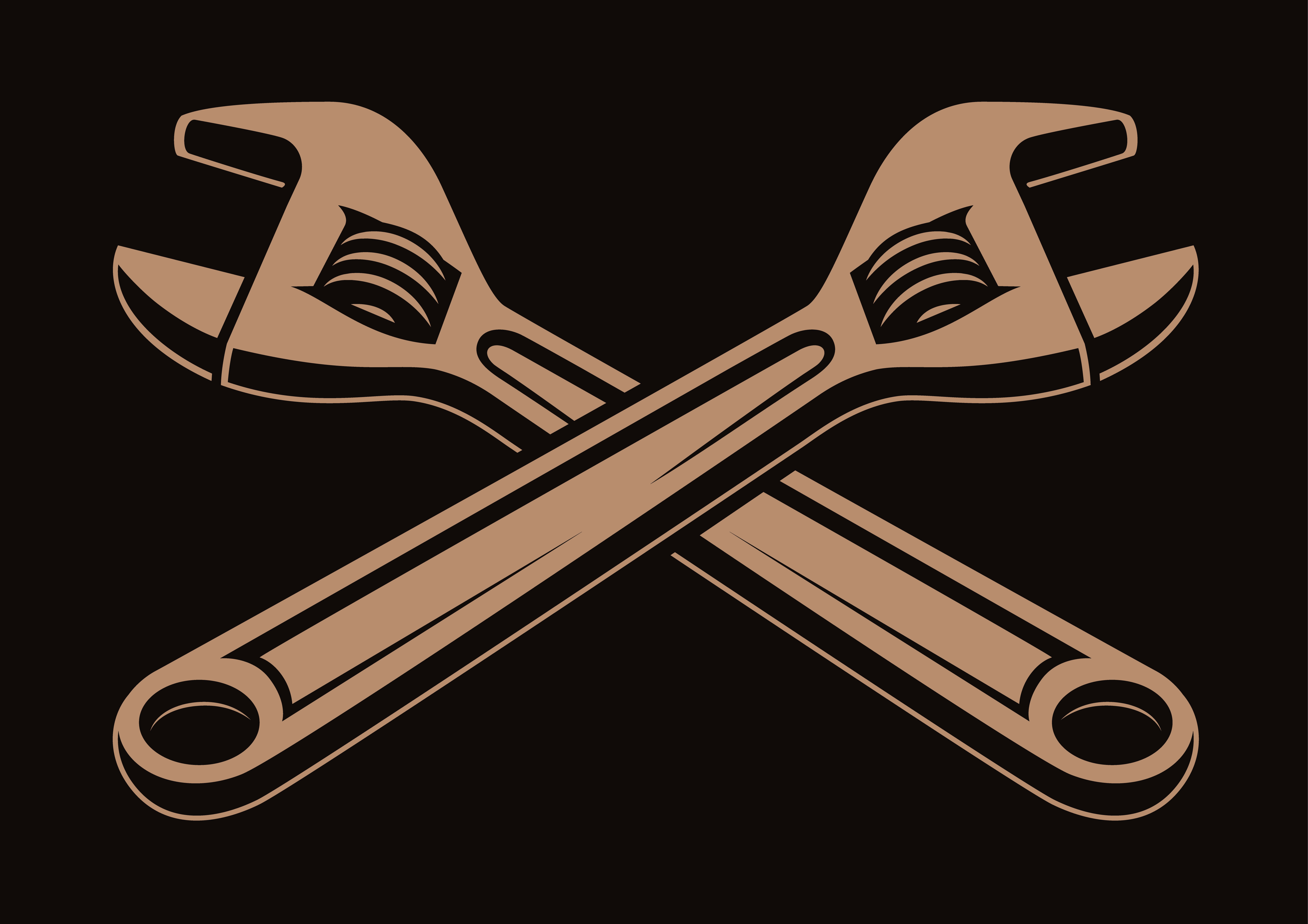 Vector illustration of crossed wrenches, 560767 Vector Art at Vecteezy