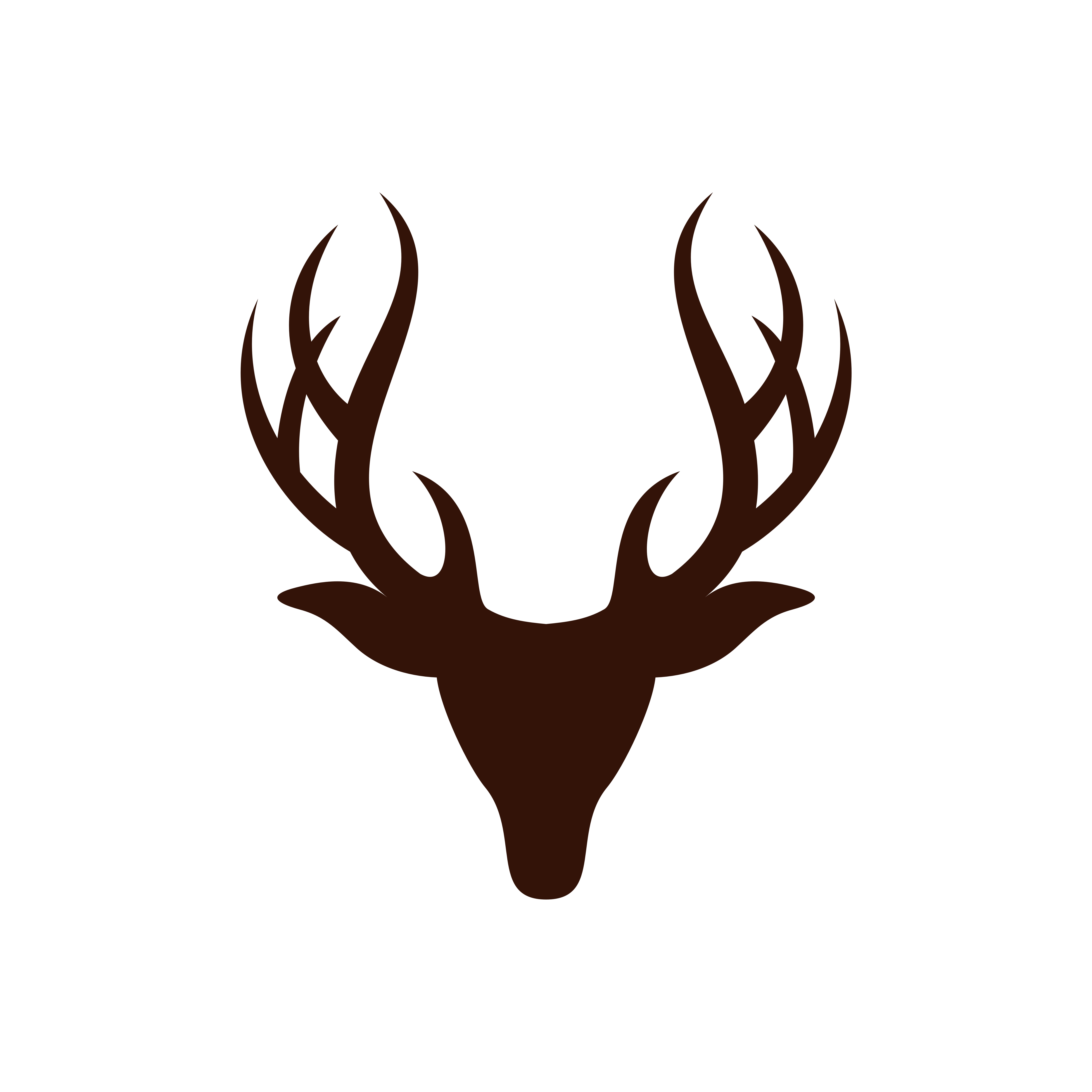 Deer Antlers vector Logo Template Illustration Design