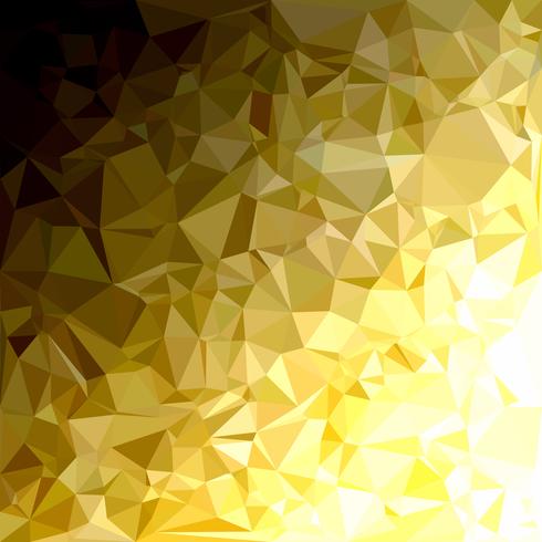 Fondo amarillo mosaico poligonal, plantillas de diseño creativo vector