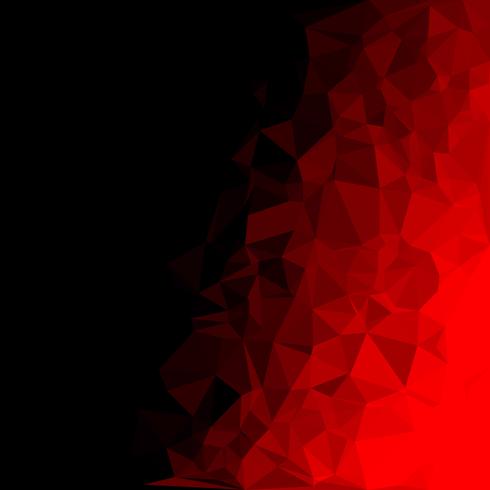 Fondo de mosaico poligonal rojo, plantillas de diseño creativo vector