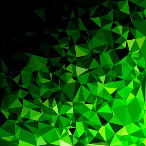 Fondo de mosaico poligonal verde, plantillas de diseño creativo vector