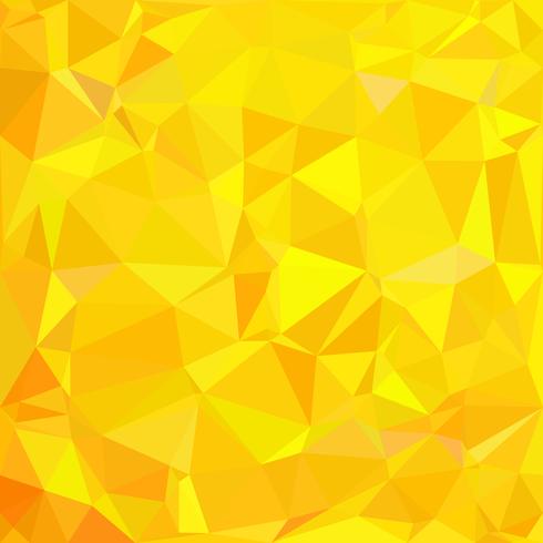 Fondo amarillo mosaico poligonal, plantillas de diseño creativo vector