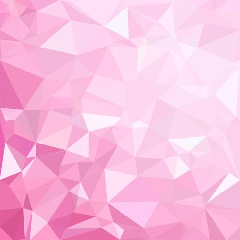 Fondo rosa mosaico poligonal, plantillas de diseño creativo vector