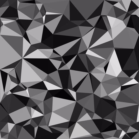 Fondo de mosaico poligonal negro, plantillas de diseño creativo vector