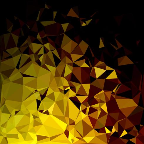 Fondo amarillo mosaico poligonal, plantillas de diseño creativo vector