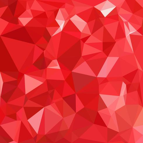 Fondo de mosaico poligonal rojo, plantillas de diseño creativo vector