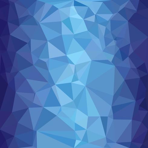 Fondo azul mosaico poligonal, plantillas de diseño creativo vector