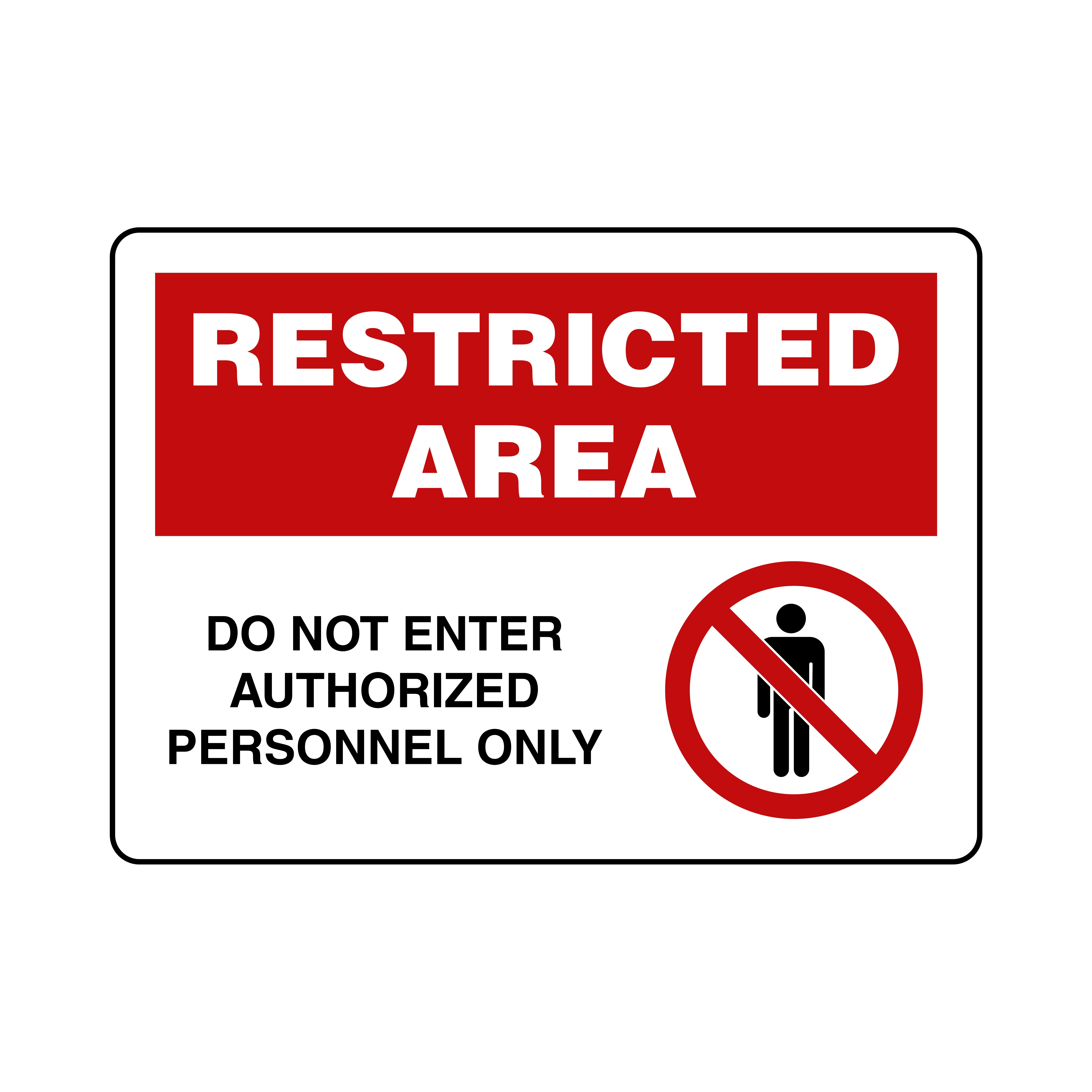 Restricted Access Sign With Symbol Nhe 35164 - vrogue.co