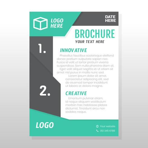 Diseño de folleto de negocios vector