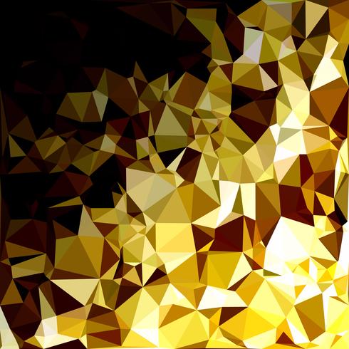 Fondo amarillo mosaico poligonal, plantillas de diseño creativo vector