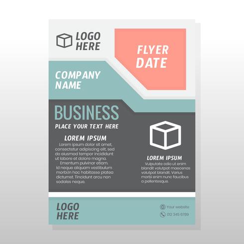 Diseño de folleto de negocios vector