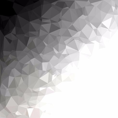 Fondo poligonal gris blanco, plantillas de diseño creativo vector