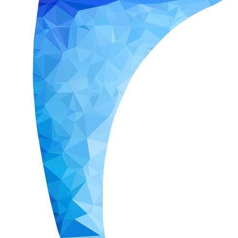 Blue Polygonal Mosaic Background, Creative Design Templates vector
