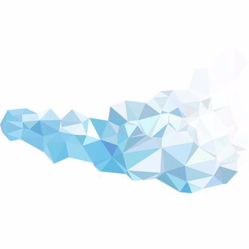 Blue Polygonal Mosaic Background, Creative Design Templates vector
