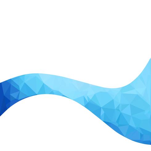 Blue Polygonal Mosaic Background, Creative Design Templates vector