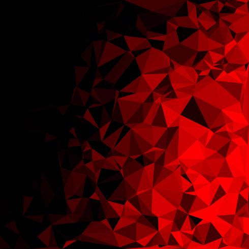 Fondo de mosaico poligonal rojo, plantillas de diseño creativo vector