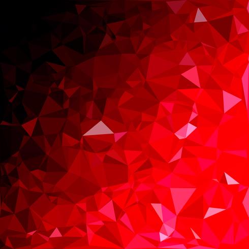 Fondo de mosaico poligonal rojo, plantillas de diseño creativo vector