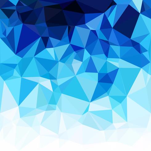 Blue Polygonal Mosaic Background, Creative Design Templates vector