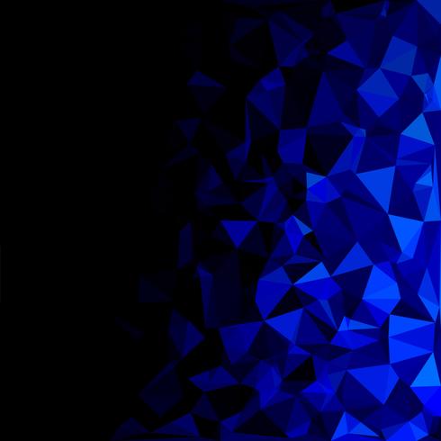 Fondo azul mosaico poligonal, plantillas de diseño creativo vector