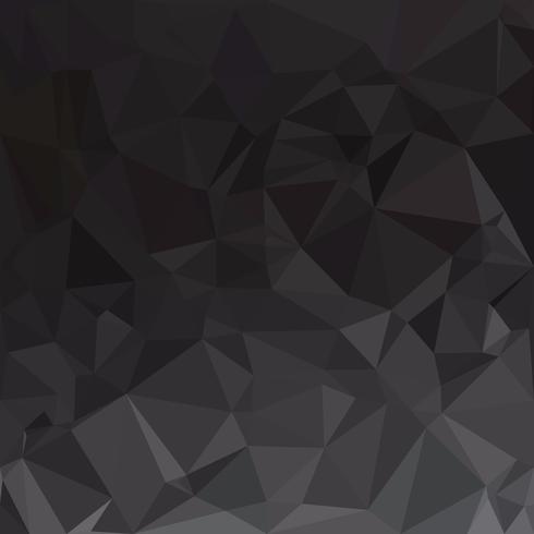 Fondo de mosaico poligonal negro, plantillas de diseño creativo vector