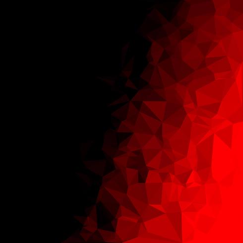 Fondo de mosaico poligonal rojo, plantillas de diseño creativo vector