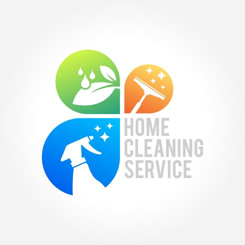 House Cleaning Business Symbol Design vector