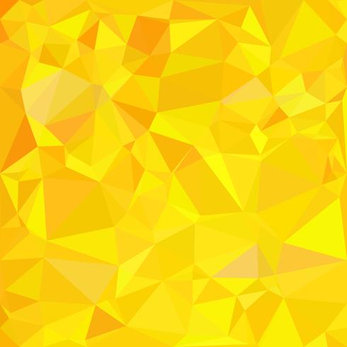 Fondo amarillo mosaico poligonal, plantillas de diseño creativo vector