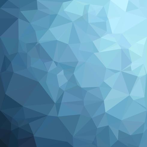 Fondo azul mosaico poligonal, plantillas de diseño creativo vector