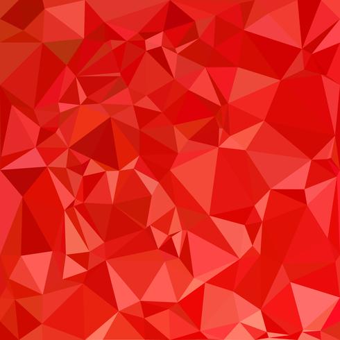 Fondo de mosaico poligonal rojo, plantillas de diseño creativo vector