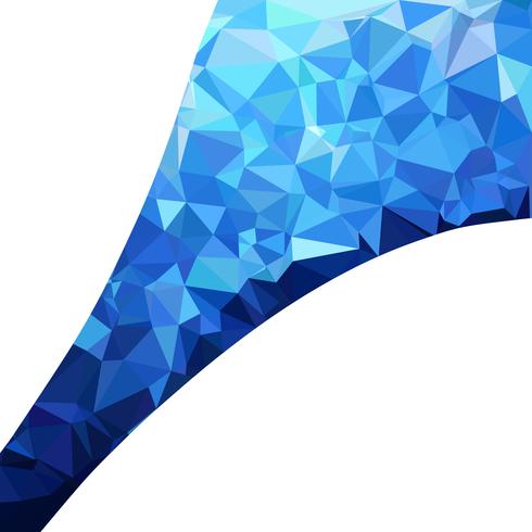 Blue Polygonal Mosaic Background, Creative Design Templates vector