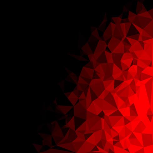 Fondo de mosaico poligonal rojo, plantillas de diseño creativo vector