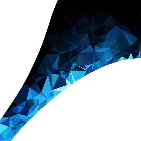 Fondo azul mosaico poligonal, plantillas de diseño creativo vector